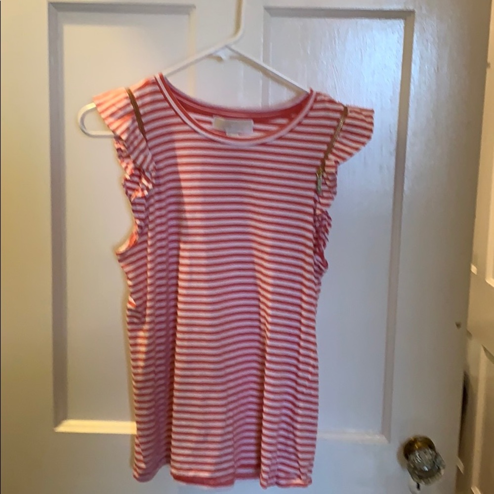 Michael Kors tank w gold zipper trim. Size medium.